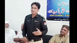 پولیس ایس ایچ او رانا نعیم کا خطاب