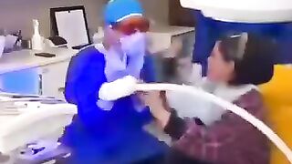 The doctor gave love to the girl, then see what the girl did