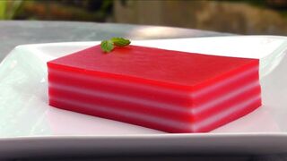 Thai Layer Cake - Khanom Chan- Vegan Vegetarian Recipe