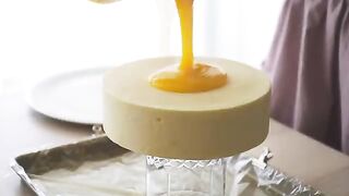 Mango Passion Fruit Mousse Cake