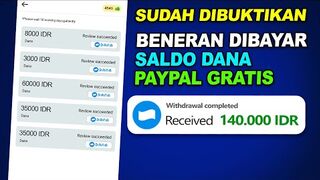 MAKE MONEY ONLINE : Dibayar Berkali kali Saldo DANA GRATIS dan PAYPAL GRATIS - Aplikasi Penghasil Uang Termudah 2024.