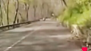 Cop intentionally blocks ATV pathway