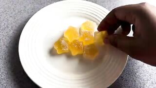 3 ingredients fruit juice candies | How to make easy gummy candies for your kids
