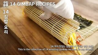 14 Amazing Recipes You Must Try! Delicious Gimbap! Rice roll. Onigiri.