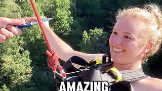 She's facing her greatest fear (@juvet.bungy)