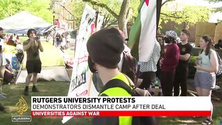 Rutgers University protests_ Demonstrators dismantle camp after deal.