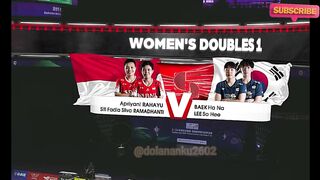 BAEK Ha Na (KOR) LEE So Hee vs Apriyani RAHAYU (INA) Siti Fadia Silva RAMADHANTI BWF Thomas & Uber Cup Finals 2024