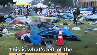 Police clear pro-Palestine encampment at UCLA _ Al Jazeera Newsfeed.