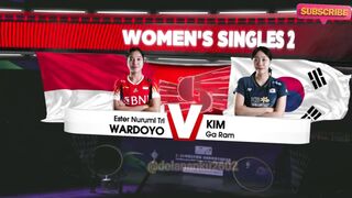 Ester Nurumi Tri WARDOYO (INA) vs KIM Ga Ram (KOR) BWF Thomas & Uber Cup Finals 2024