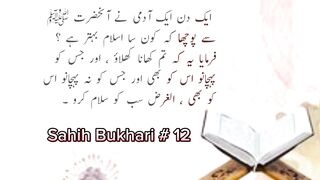 Sahih Bukhari # 12
