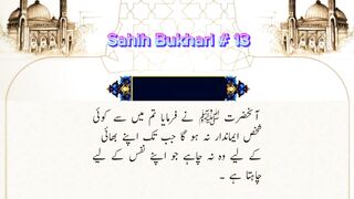 Sahih Bukhari # 13