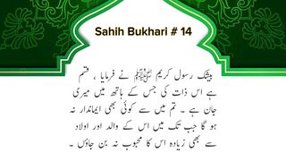 Sahih Bukhari # 14