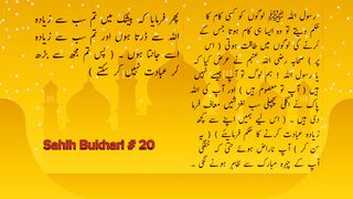 Sahih Bukhari # 20