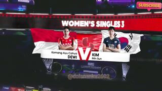 Komang Ayu Cahya DEWI (INA) vs KIM Min Sun (KOR) BWF Thomas & Uber Cup Finals 2024