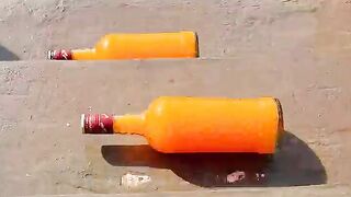 Breaking glass bottles ! Crushing Crunchy and Soft things