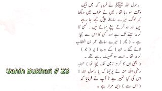 Sahih Bukhari # 23