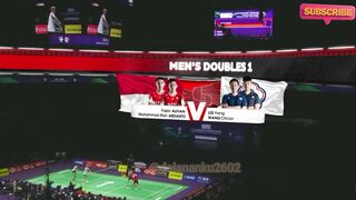 Fajar ALFIAN (INA) Muhammad Rian ARDIANTO vs LEE Yang (TPE) WANG Chi-Lin BWF Thomas & Uber Cup Finals 2024