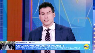 The latest on campus protests crackdowns