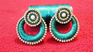 Simple and Beautiful Silk thread earrings