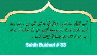 Sahih Bukhari # 33