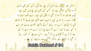 Sahih Bukhari # 34