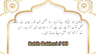 Sahih Bukhari # 35