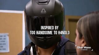 Handsome Boy WEARS Helmet