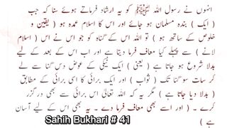 Sahih Bukhari # 41