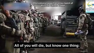 Russian commanders' speech to new volunteers