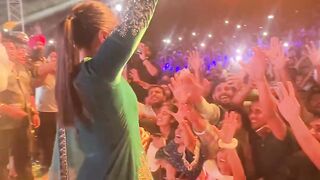 Hina Khan seen interacting with fans in Chandigarh with Gippy Grewal