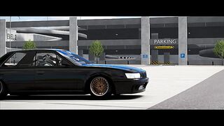 Drifting a new street track I made for Assetto Corsa