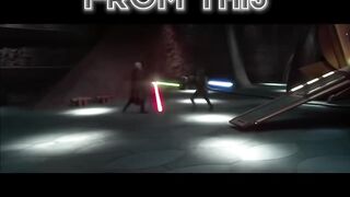 It’s sad to see how lightsaber fighting went from this to this….