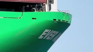 See the largest ship in the world for transporting containers