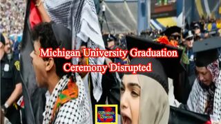 University of Michigan protesters interrupt graduation ceremonies