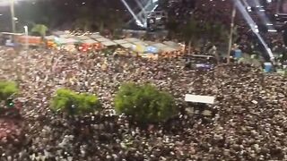 Madonna performs for over 2 million people at Copabana, Rio de Janeiro - Brazil