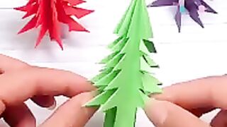 Membuat Pohon Natal Dengan Kertas Origami