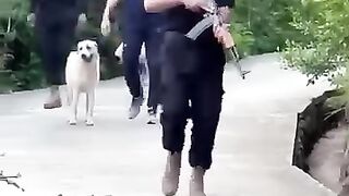 Prisoner No. 804 is exercising with security