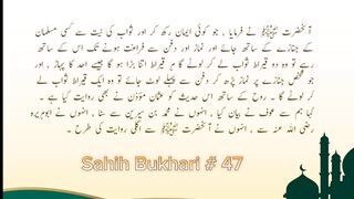 Sahih Bukhari # 47