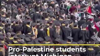 Pro-Palestine protest interrupts University of Michigan graduation ceremony _ Al Jazeera Newsfeed.