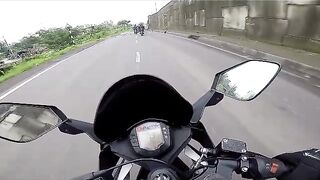 Live bike crash
