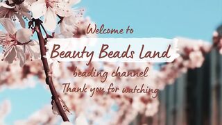 Seed bead earrings making,