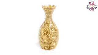 Plastic bottle flower vase