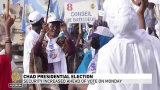 Chad presidential election_ Security increased ahead of vote on Monday.