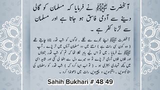 Sahih Bukhari # 48 49