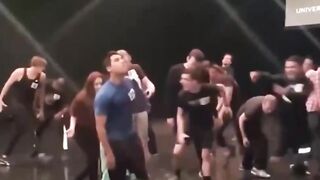 A video of the auditions for the zombies in The Walking Dead
