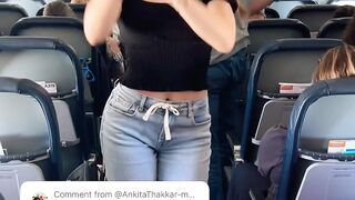 The flight attendant filmed this for me