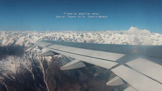 Top of the mountain Aerial view of North Pakistan Gilgit Baltistan
