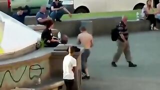 instant karma for hitting an old man