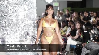 Camila Bernal in Bikini SLOW MOTION 4k ｜ Art Basel Miami ⧸Fusion Fashion Events 2024