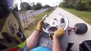 GO kart runs from cops